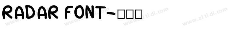 RADAR FONT字体转换